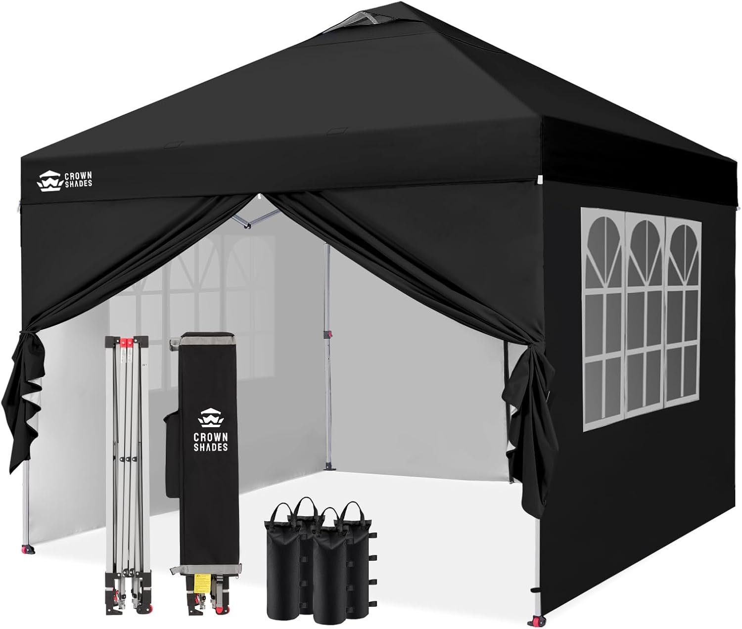 CROWN SHADES black camping canopy