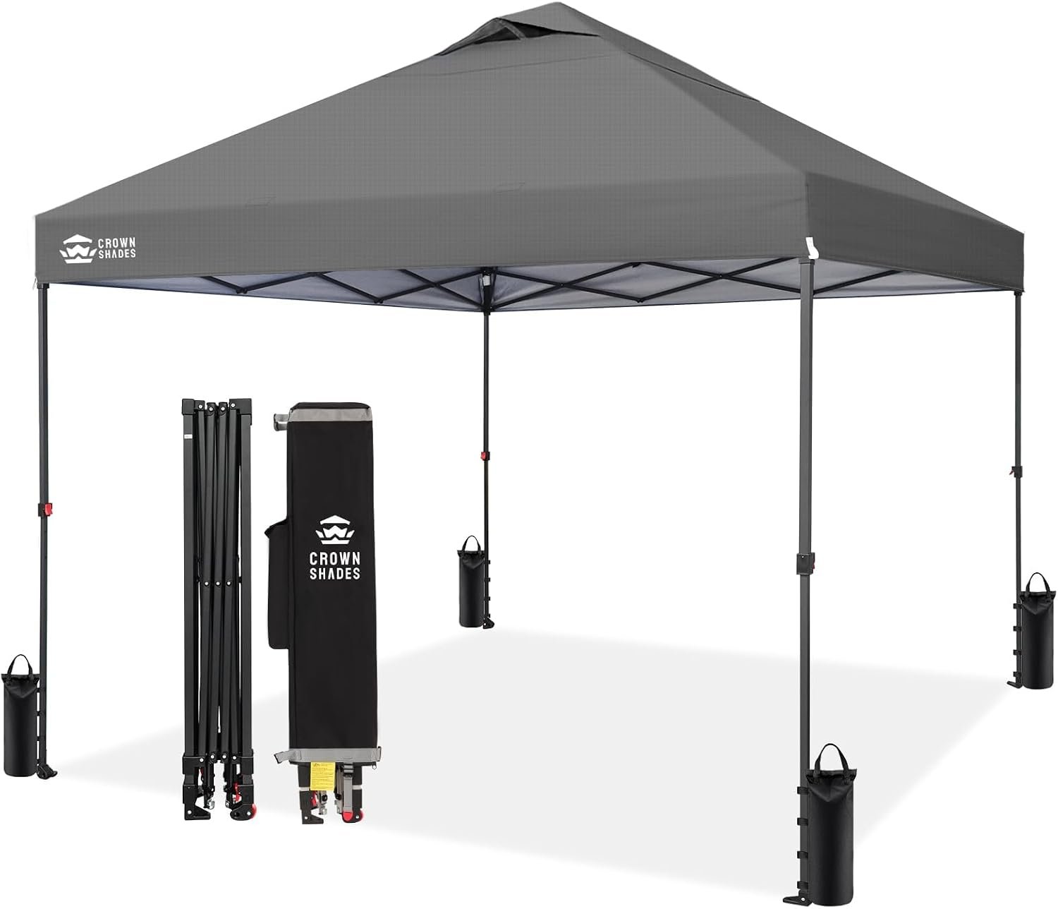 Grey outdoor canopy by CROWN SHADES